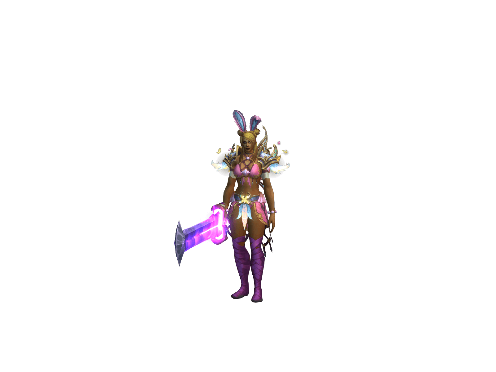 Full character render of Harlequina