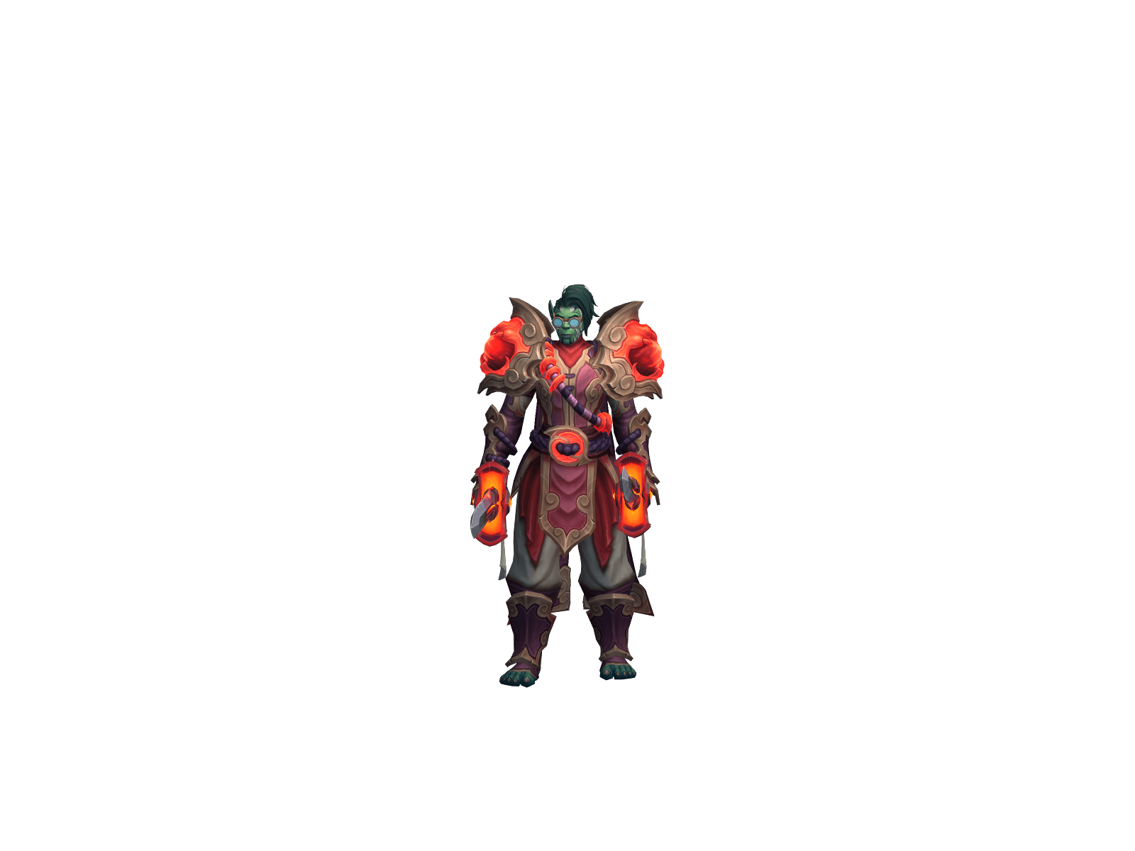 Full character render of Que