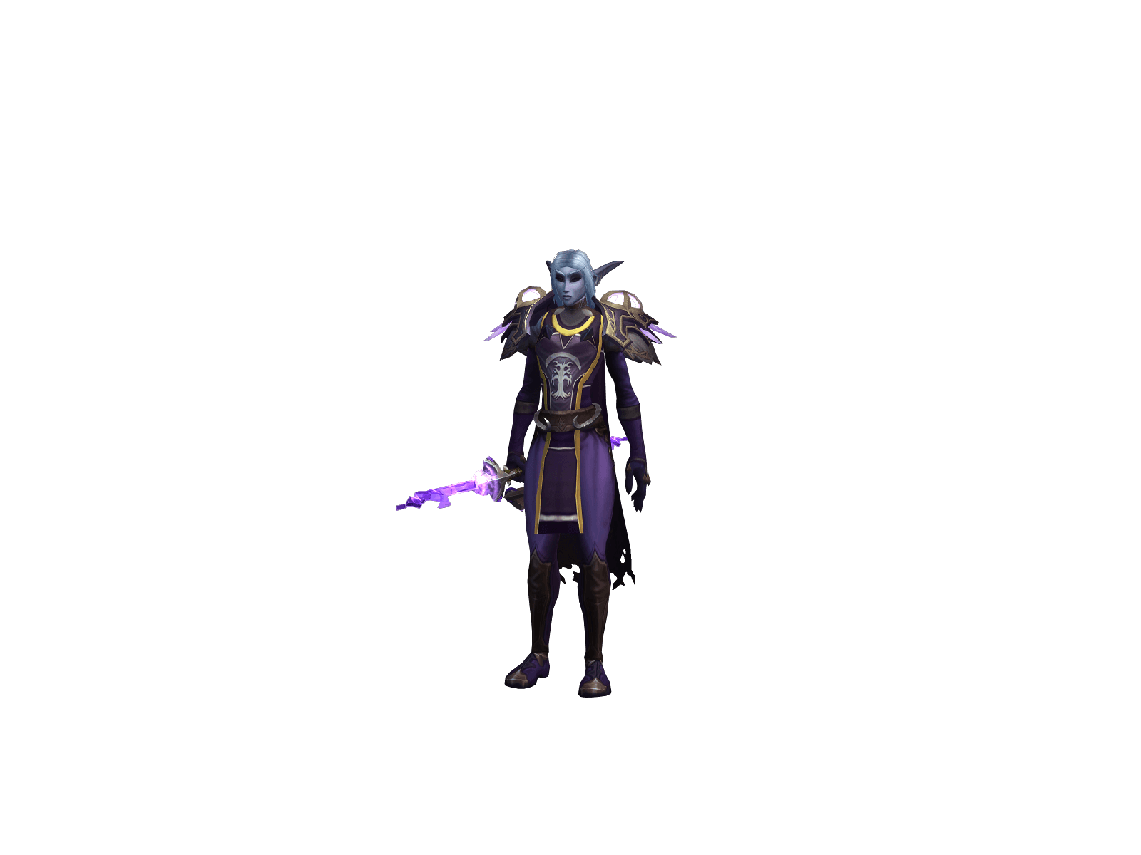 Full character render of Манн