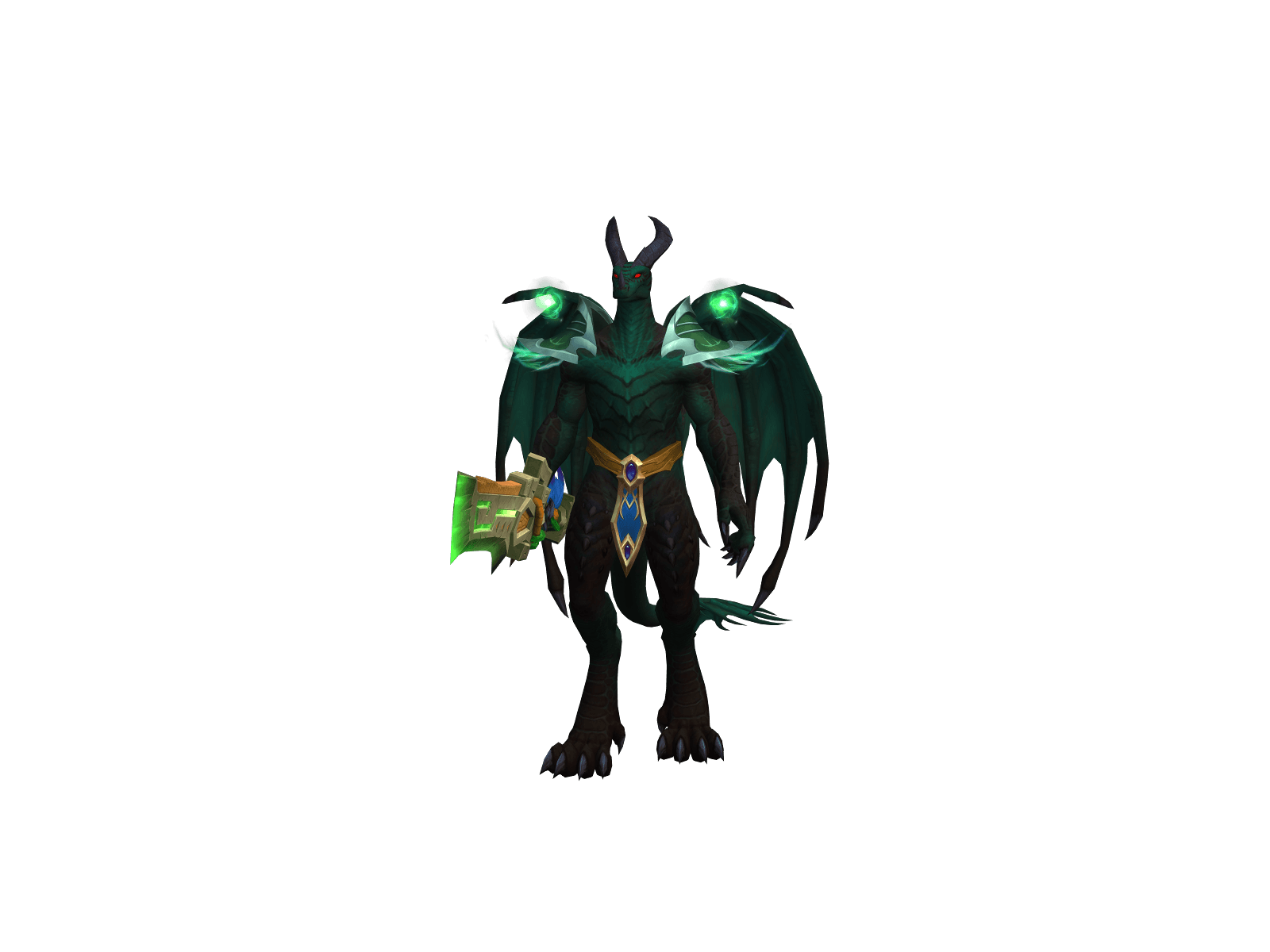 Full character render of Greenphenix