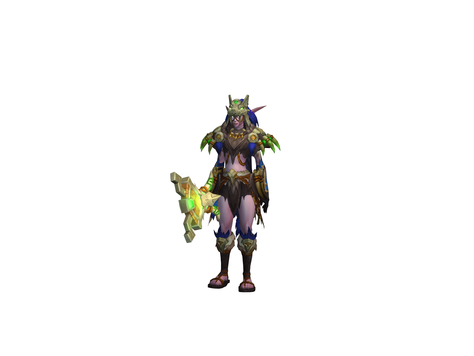 Full character render of Очкан
