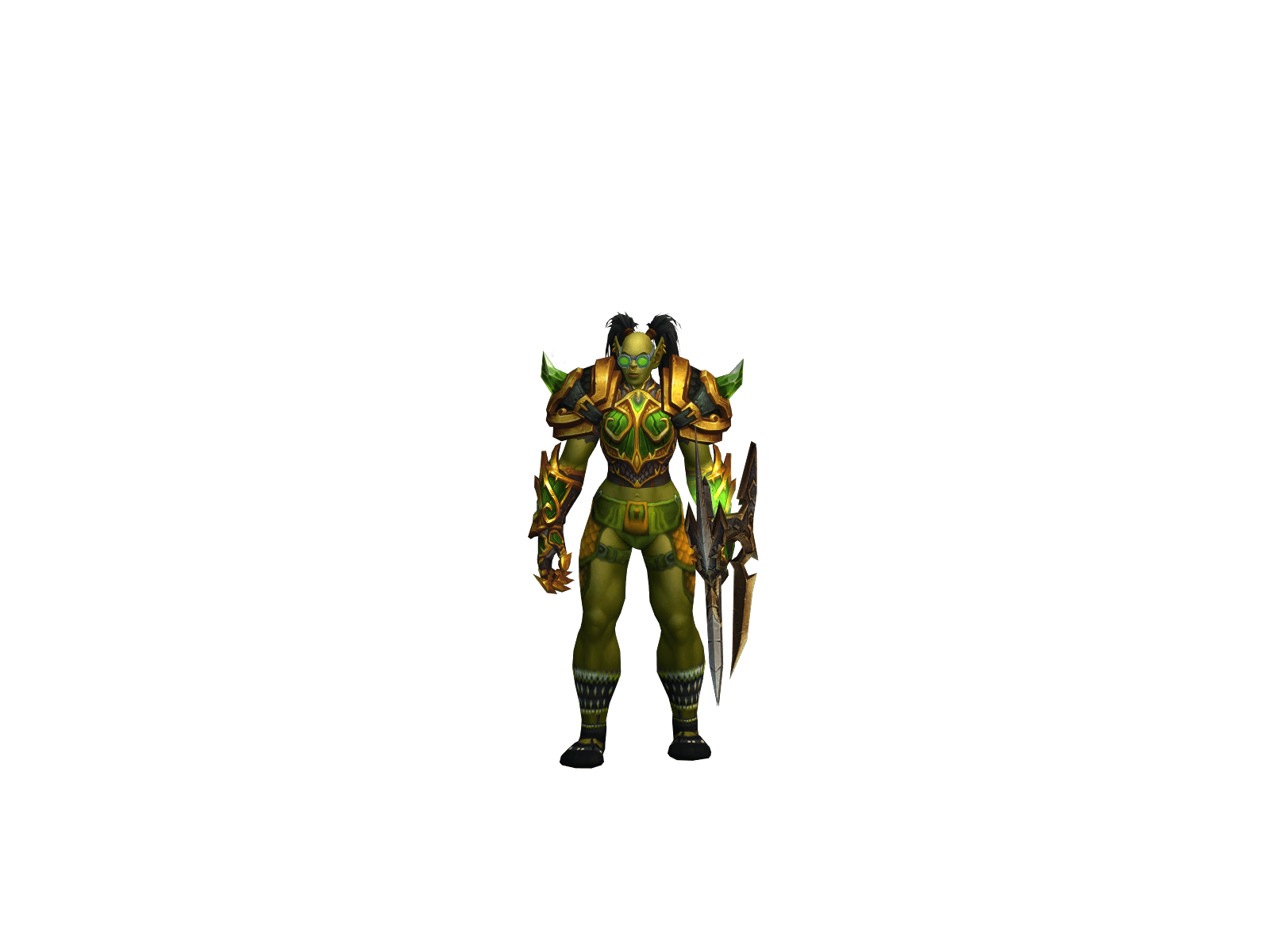 Full character render of Greendy