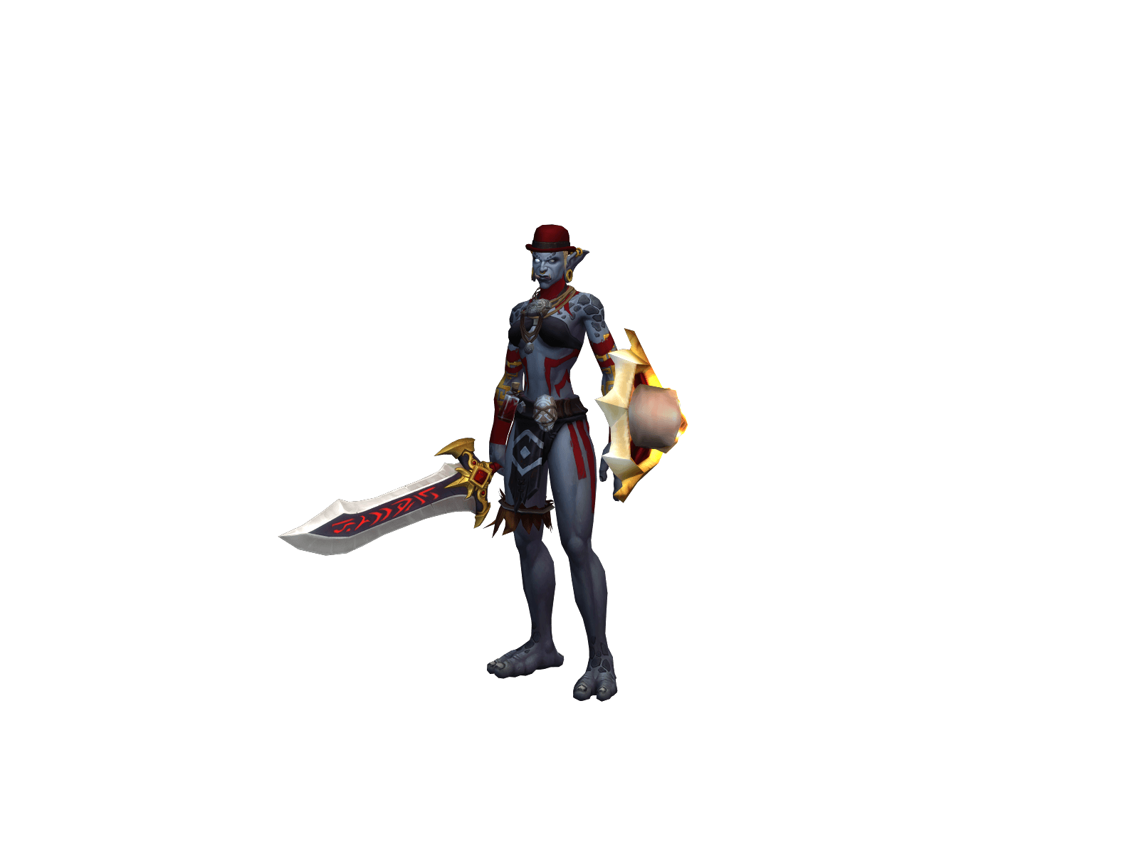 Full character render of Zealotzilla