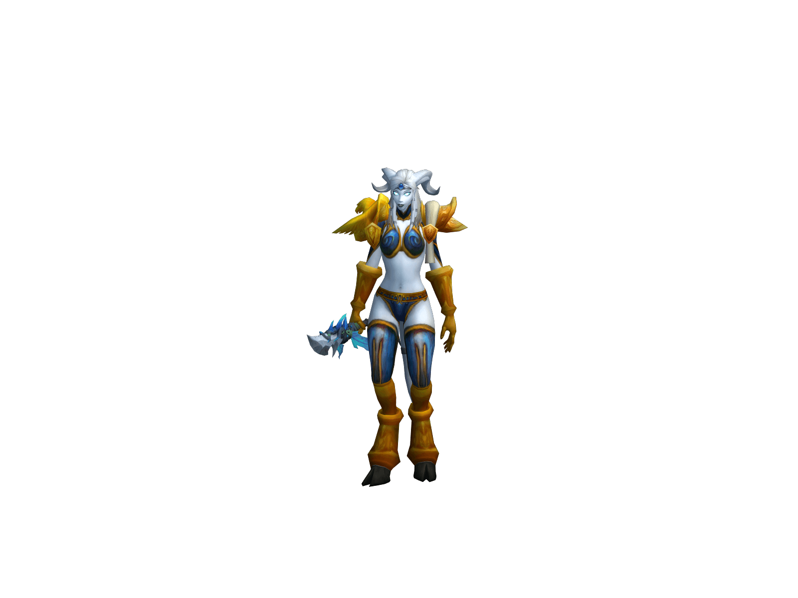 Full character render of Sparkycow