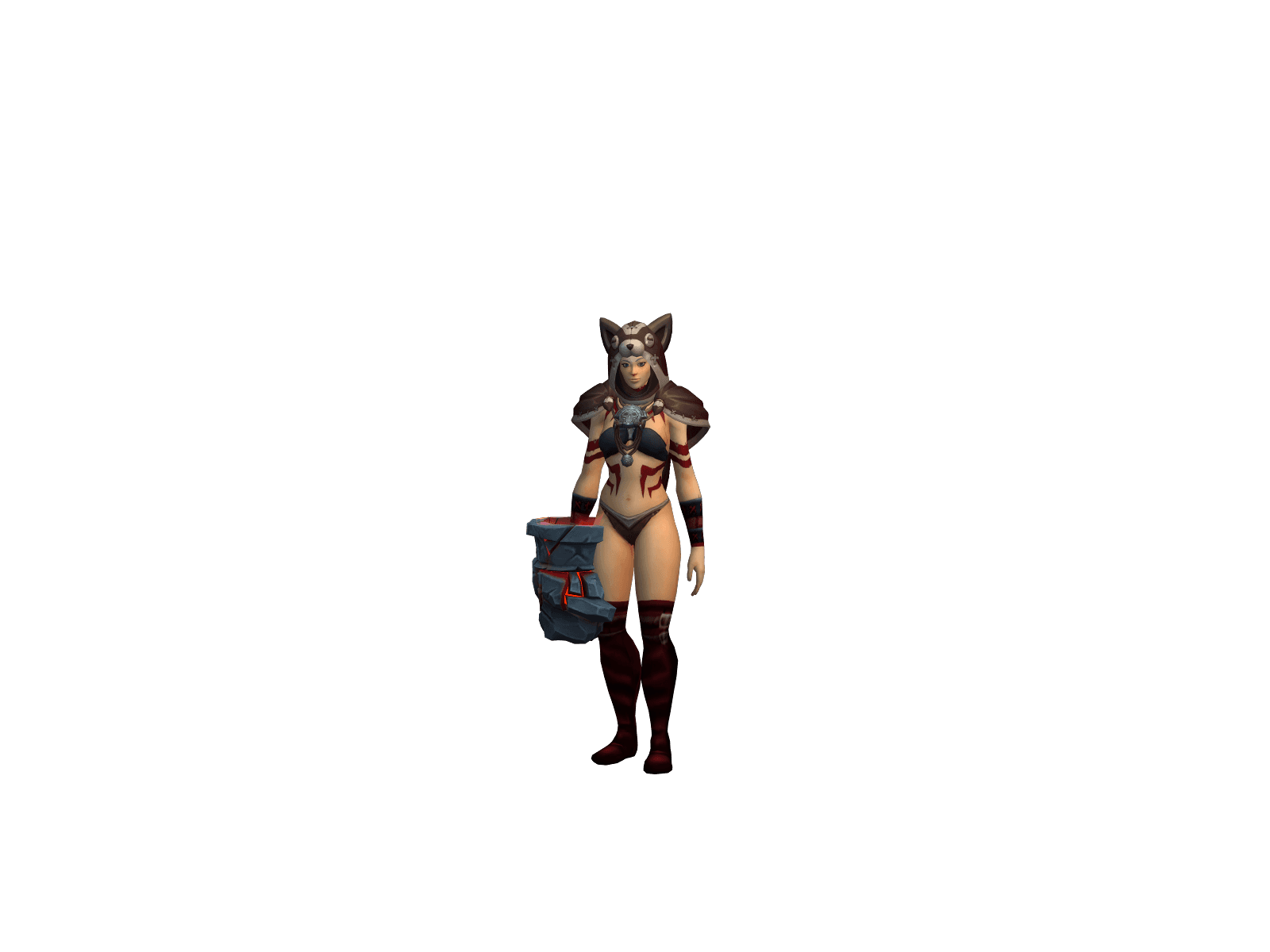 Full character render of Softpourcorn