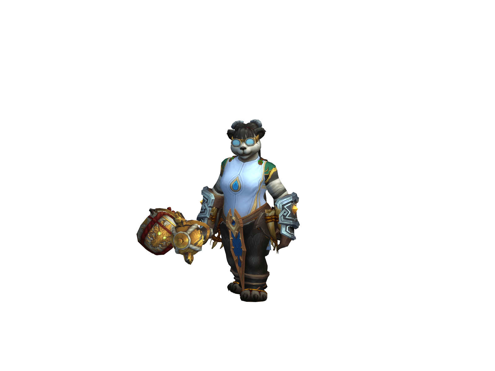 Full character render of Whitepandax