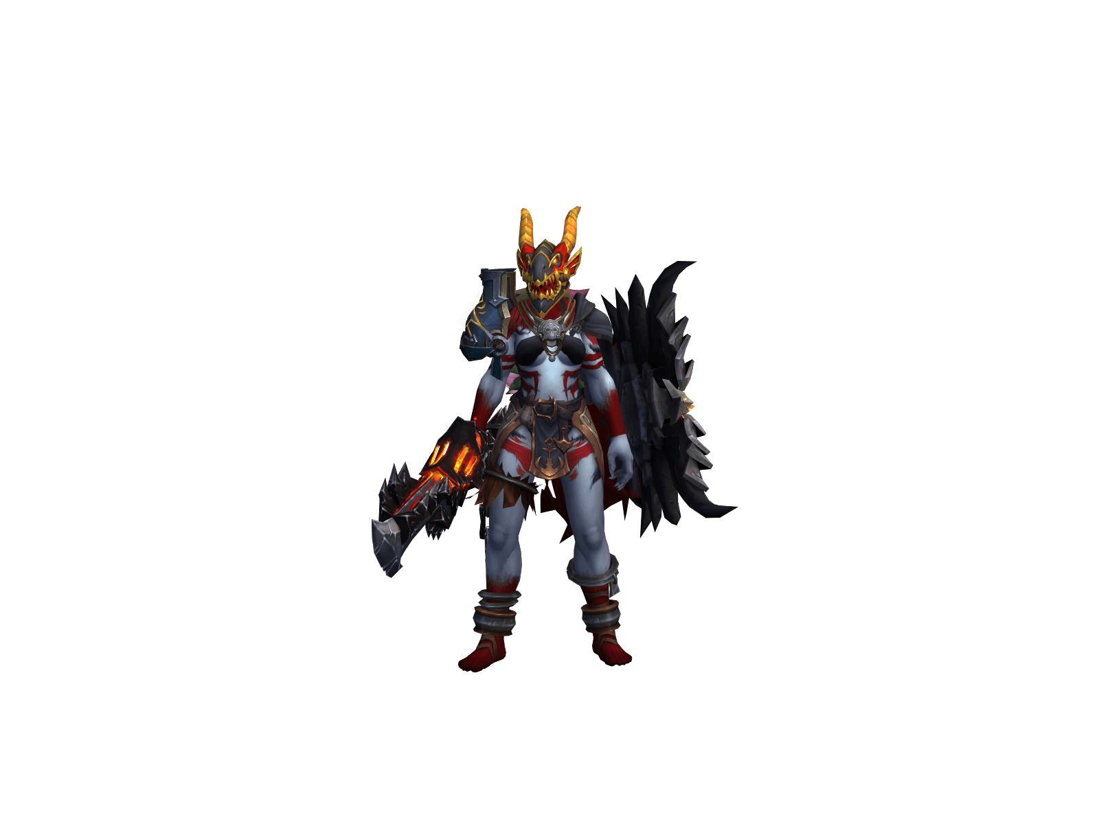 Full character render of Lizardrider