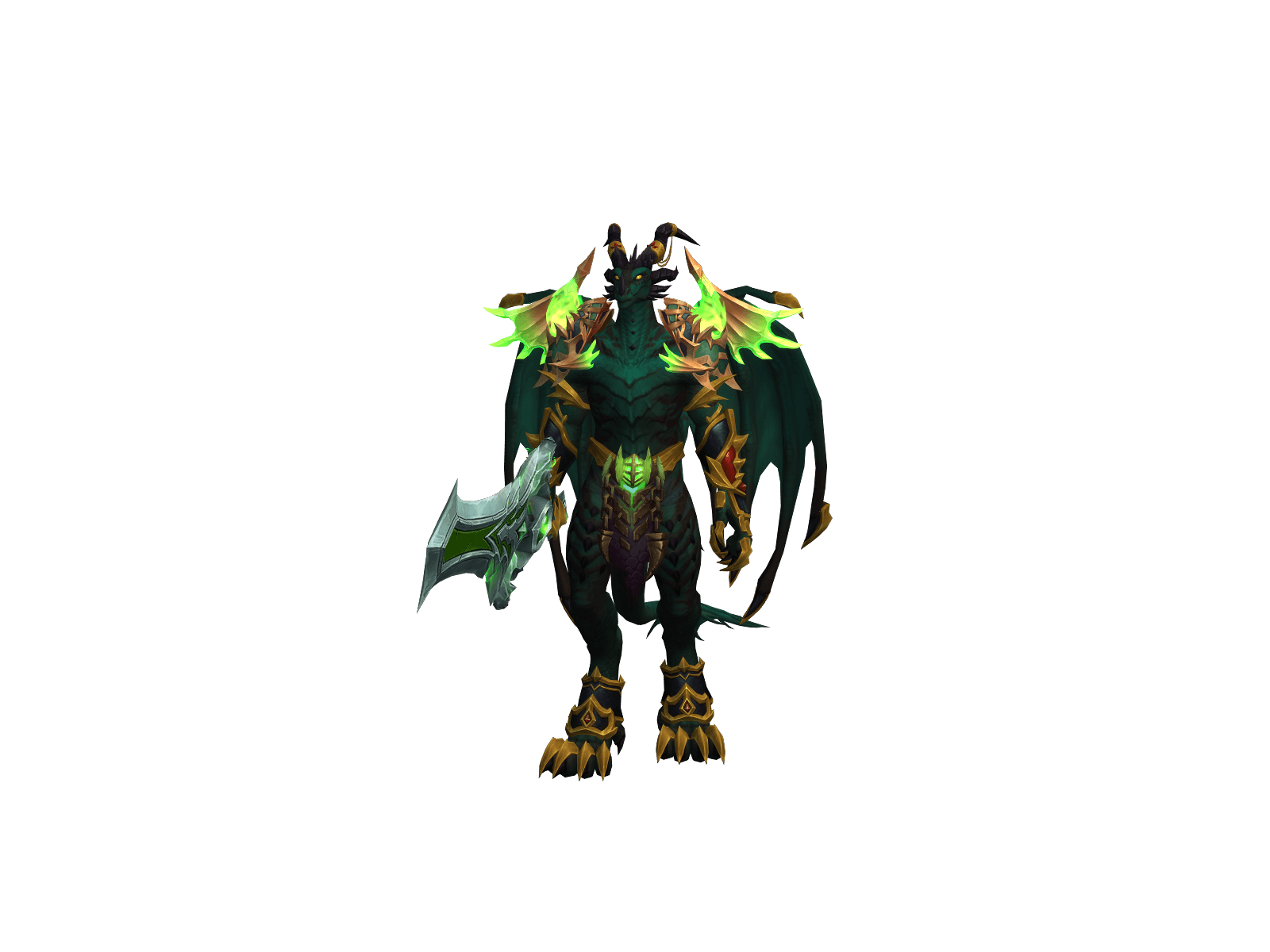 Full character render of Ryquaza