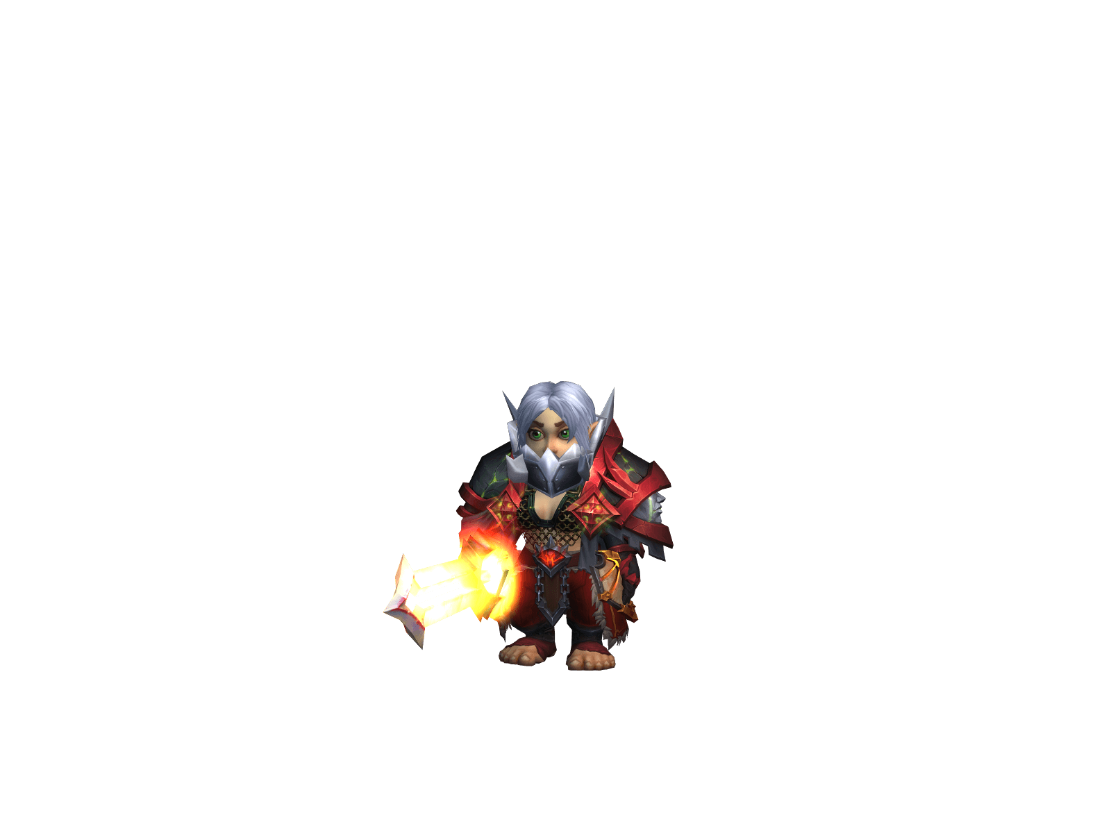 Full character render of Ankleraccoon