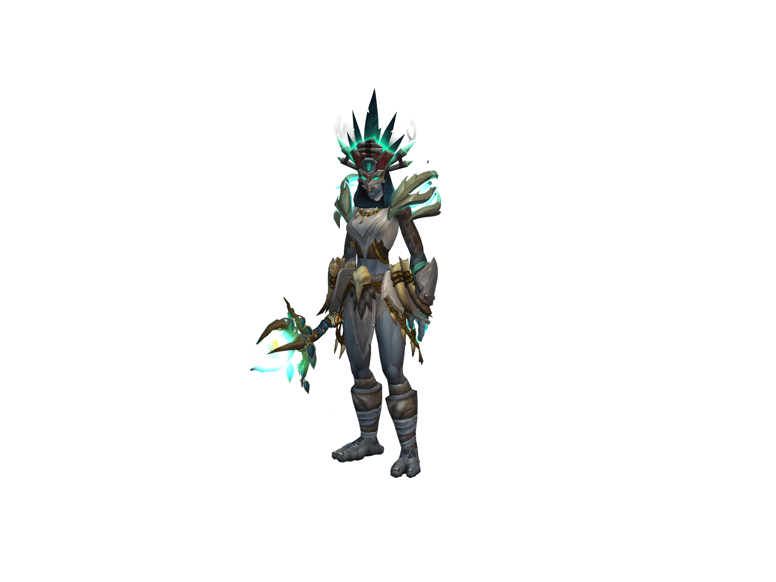 Full character render of Gorgonopsi
